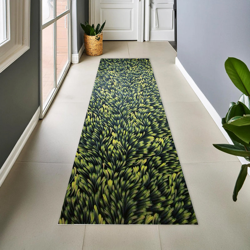 Hall Commercial Printing - Vibrant Abstract Feather Swirl Boho Botanical