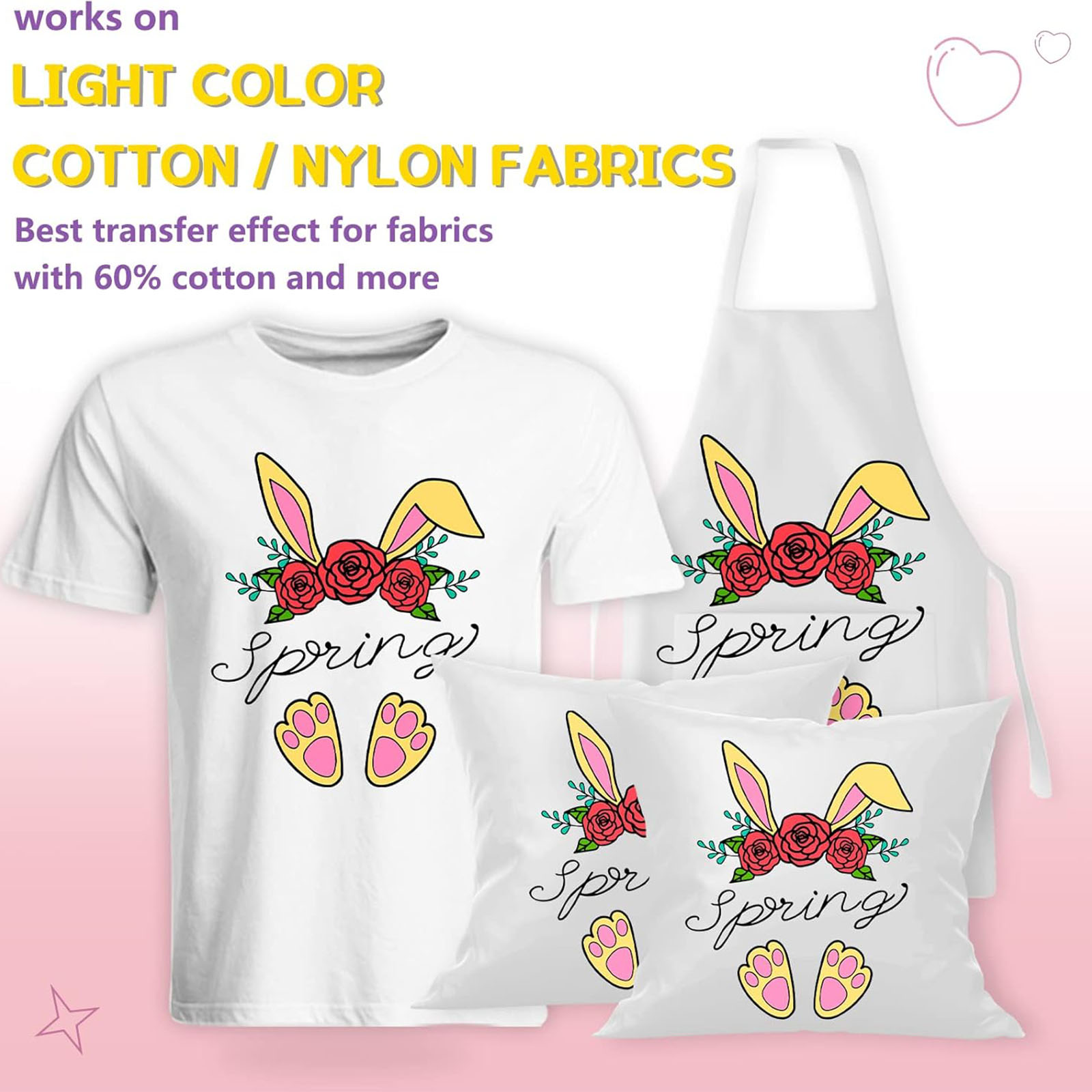 5 Sheets A4 Heat Transfer Pape - Heat Transfer Vinyl Roll ulasan dan harga