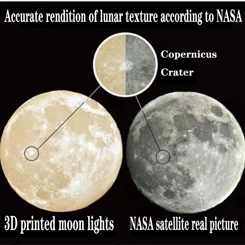Creative 3D printed moon chand - Hall Commercial Printing ulasan dan harga