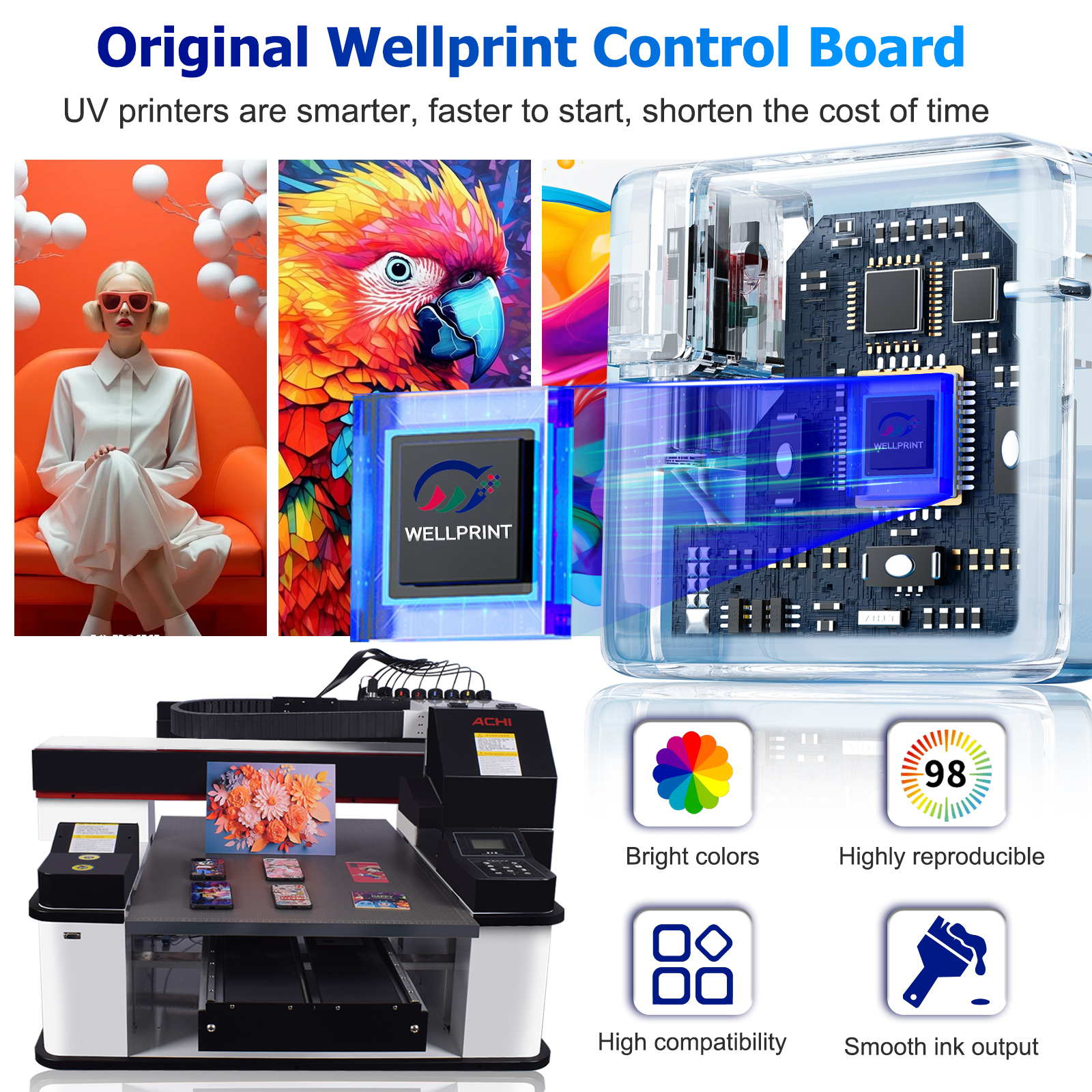UV Flatbed Printer A1 Size UV  - Commercial Glass Printing ulasan dan harga