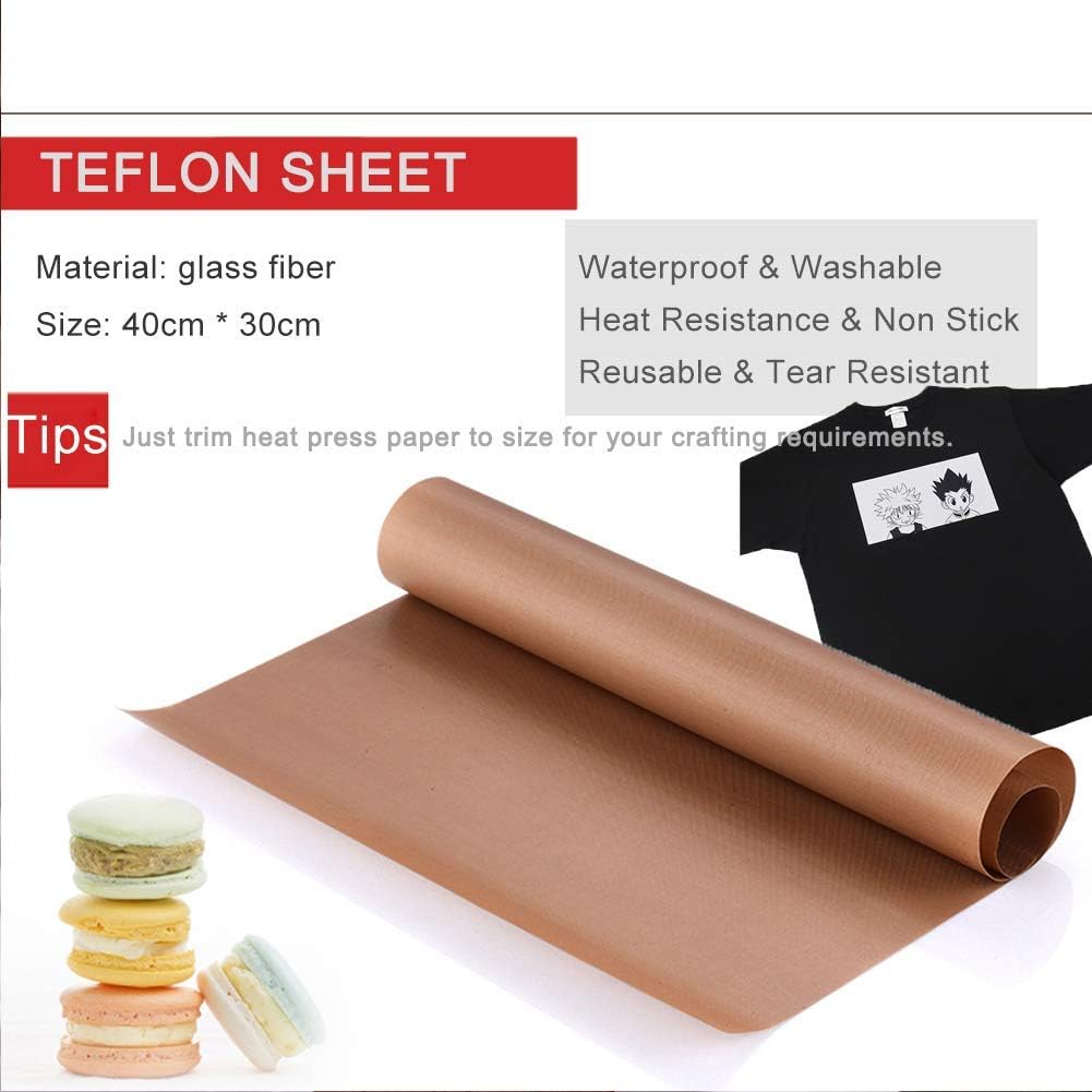 Te-flon Sheet for Heat Press,  - Heat Transfer Vinyl Roll ulasan dan harga