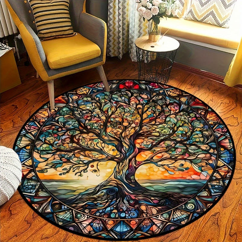 VIKAMA Stained Glass Tree of L - Commercial Glass Printing ulasan dan harga