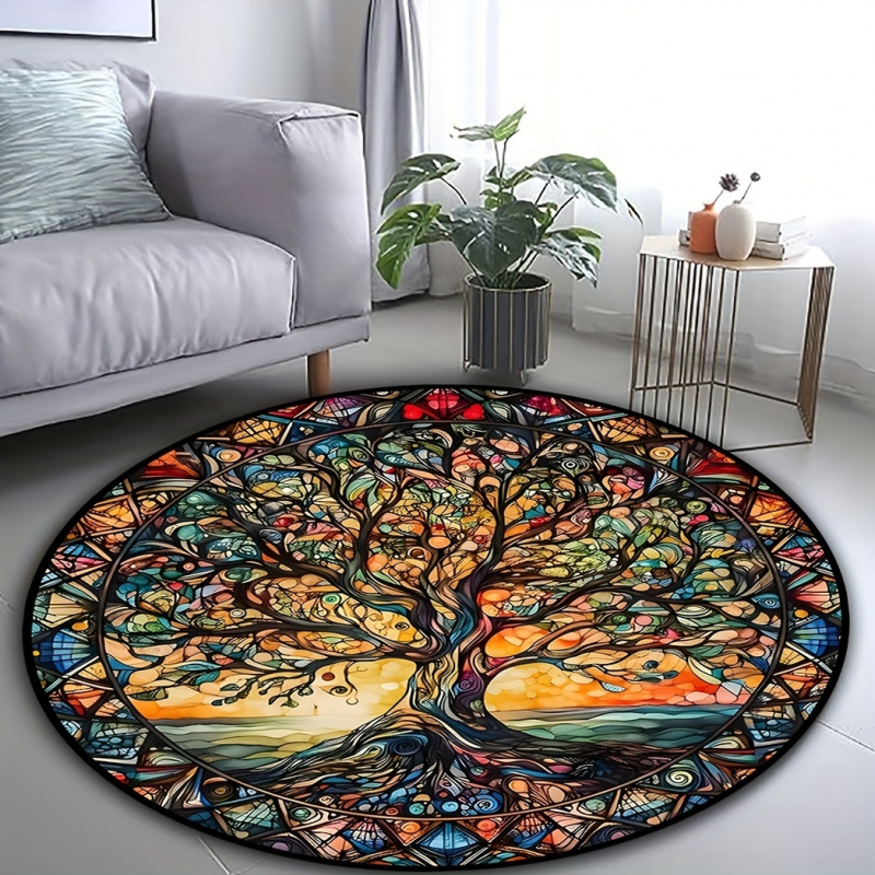 VIKAMA Stained Glass Tree of L - Commercial Glass Printing ulasan dan harga