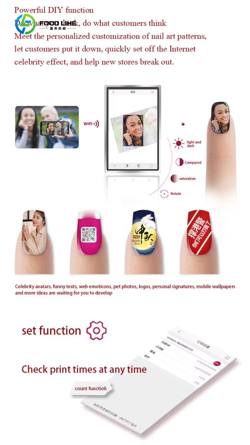 Customized All-in-One 3D Digit - Commercial Nail Printing Machine ulasan dan harga