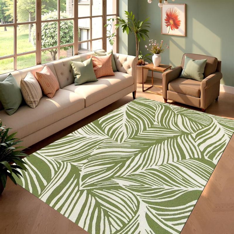 Green Leaf Carpet Nordic Style - Hall Commercial Printing ulasan dan harga