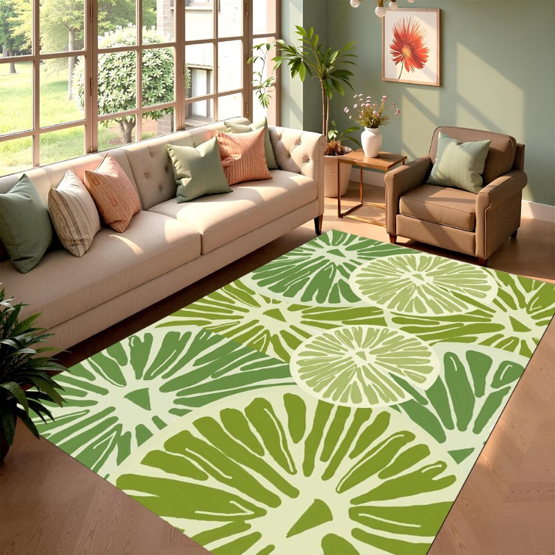 Green Leaf Carpet Nordic Style - Hall Commercial Printing ulasan dan harga