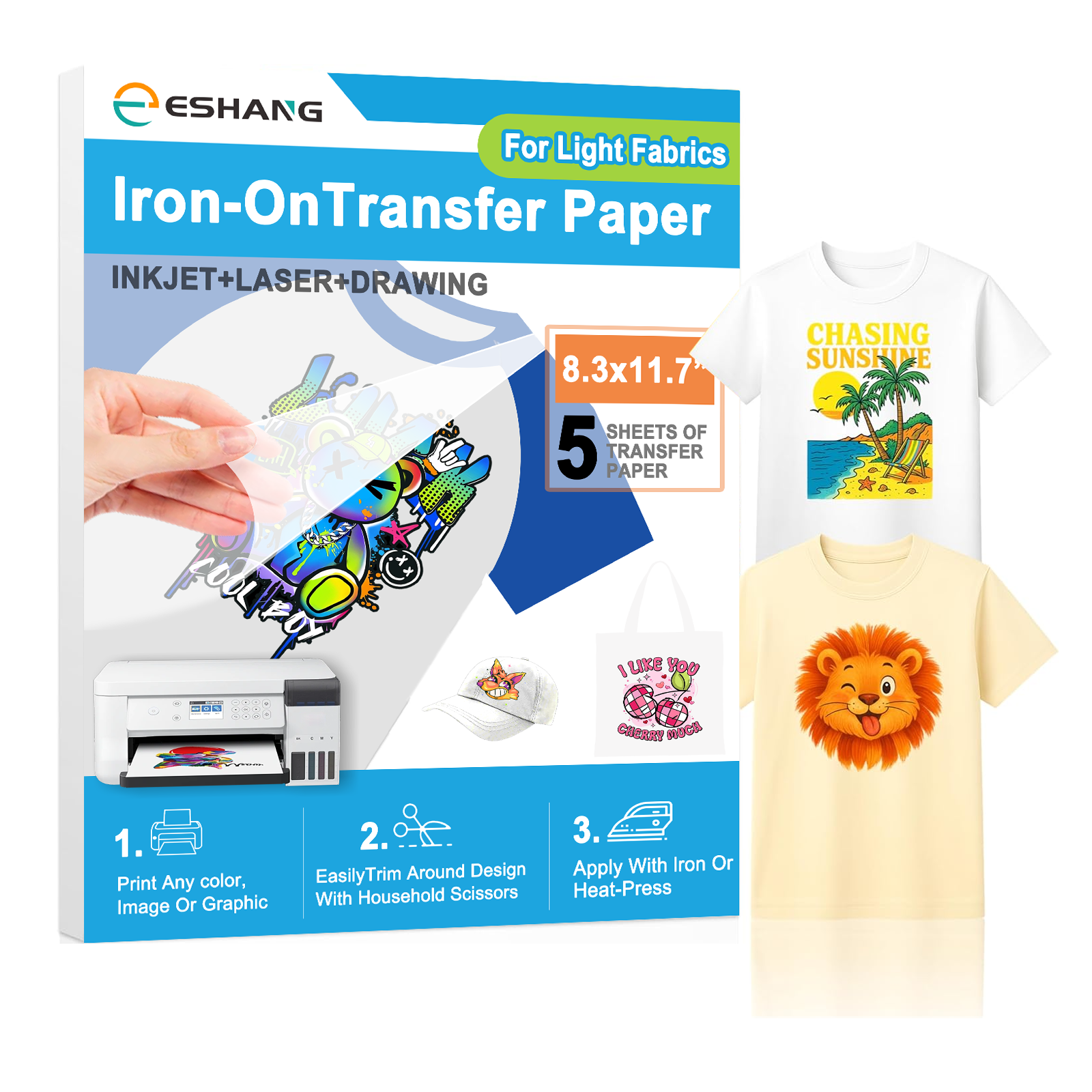5 sheets of A4 premium heat tr - Heat Transfer Vinyl Roll ulasan dan harga