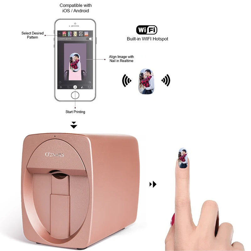 Original Mobile Nail Printer 3 - Commercial Nail Printing Machine ulasan dan harga