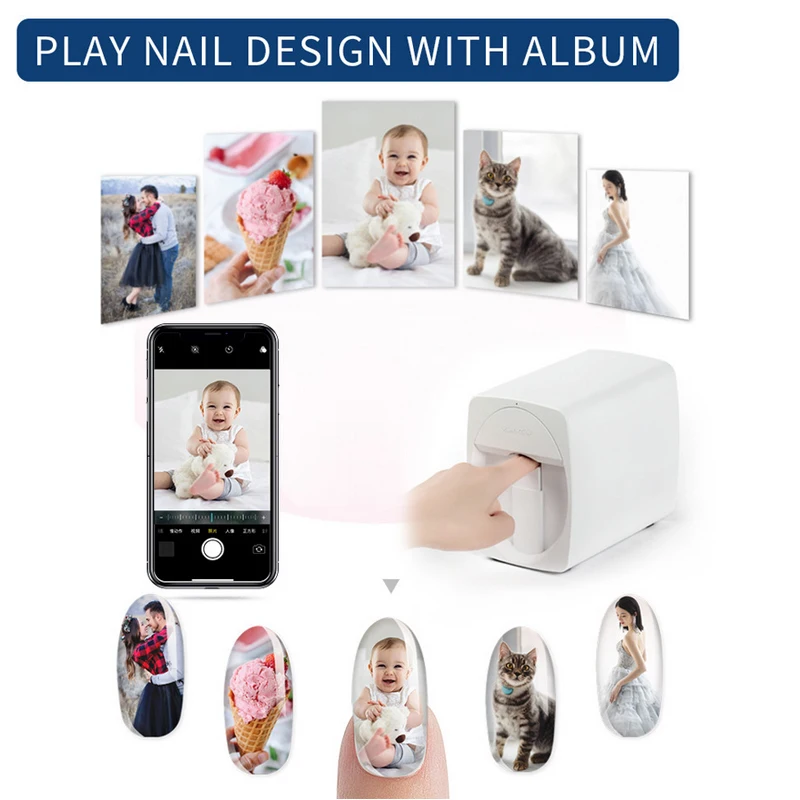 Original Mobile Nail Printer 3 - Commercial Nail Printing Machine ulasan dan harga