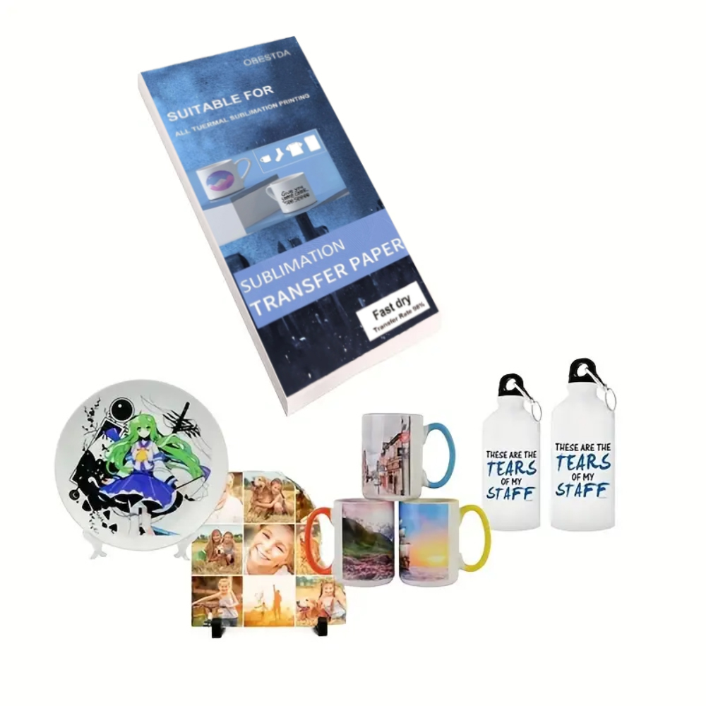 100 Sheets Sublimation Heat Tr - Heat Transfer Vinyl Roll ulasan dan harga